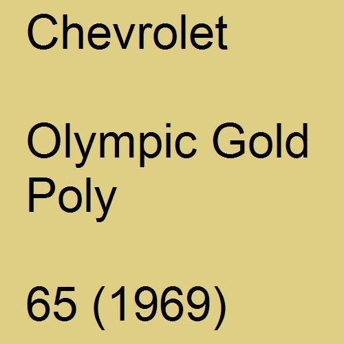 Chevrolet, Olympic Gold Poly, 65 (1969).